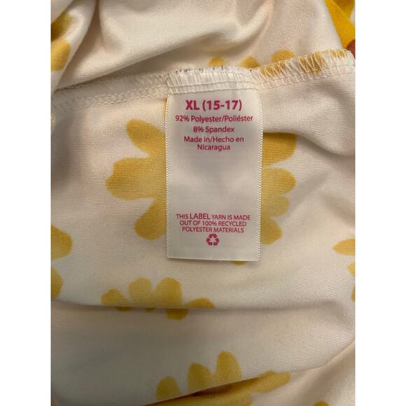 Sunflower Yellow Daisy Long Tank XL 15/17 Wide Strap Y2K Dopamine Summer Happy - Picture 5 of 5